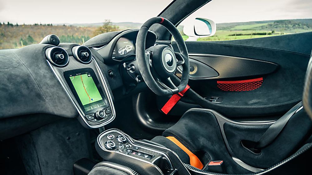 Review: McLaren 620R Interior Cockpit