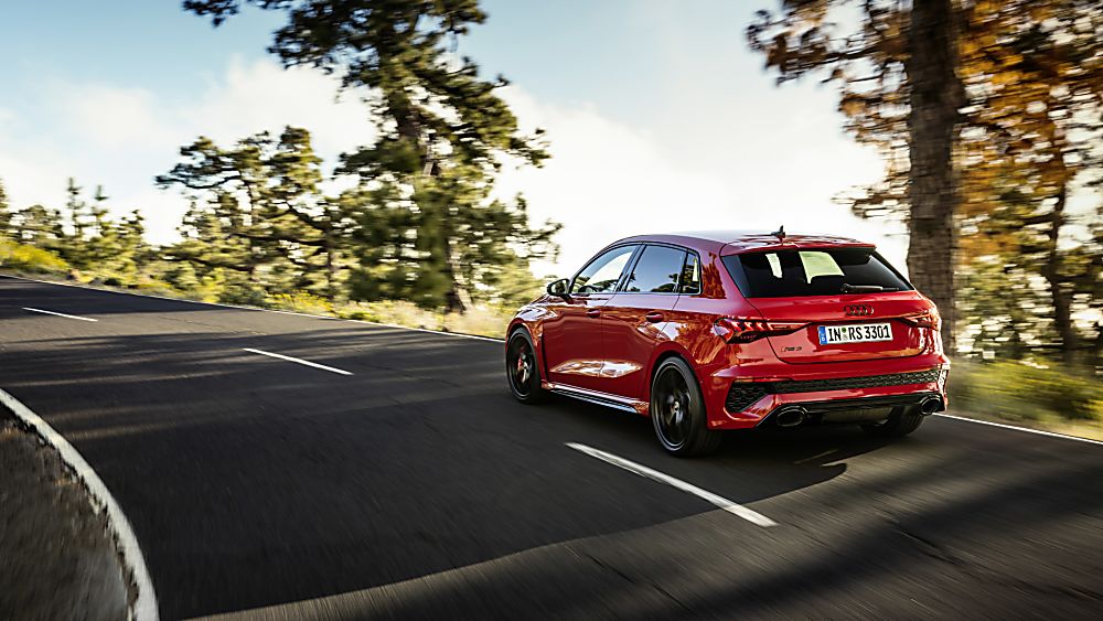 AUDI: RS 3 2022 Sportback on the road
