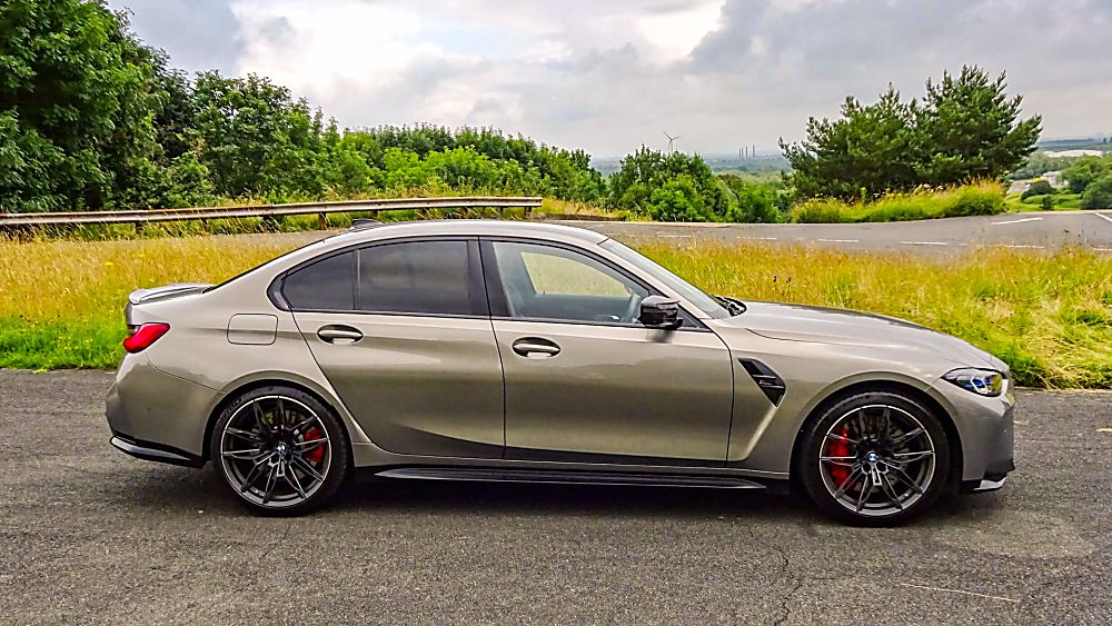 Review: 2021 BMW M3 Competition Side