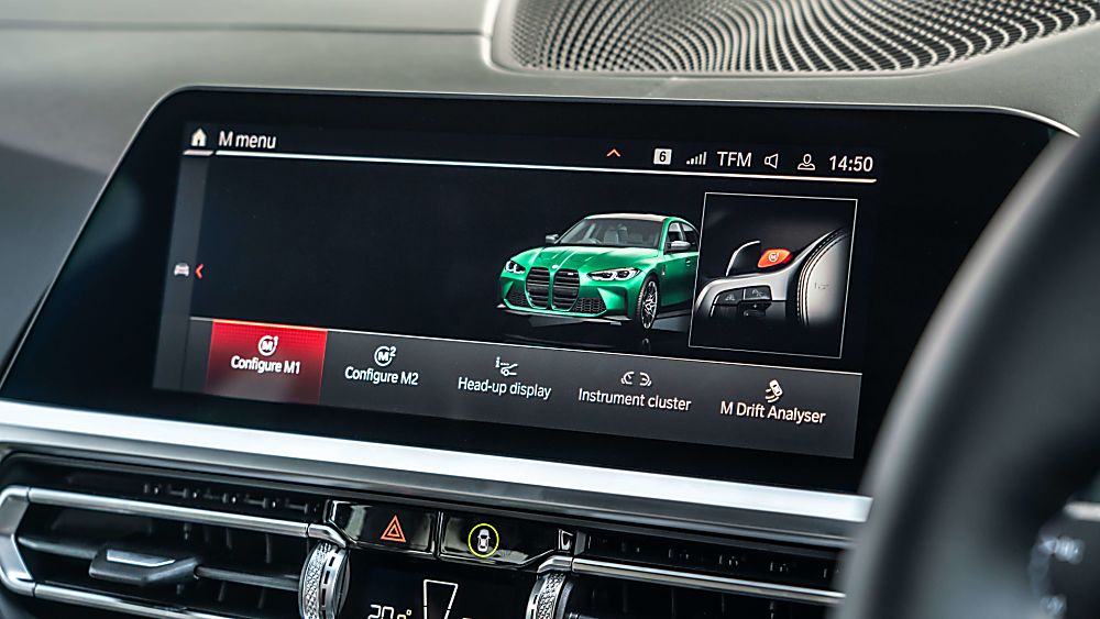 Review: 2021 BMW M3 Competition Infotainment