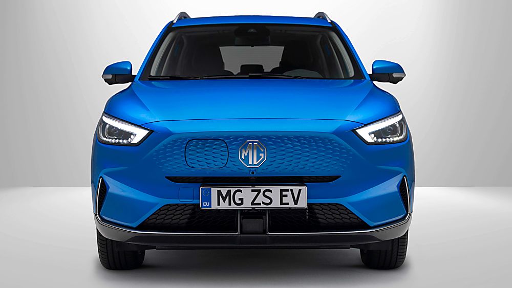 MG: ZS EV updated for 2022 and gets more range Front
