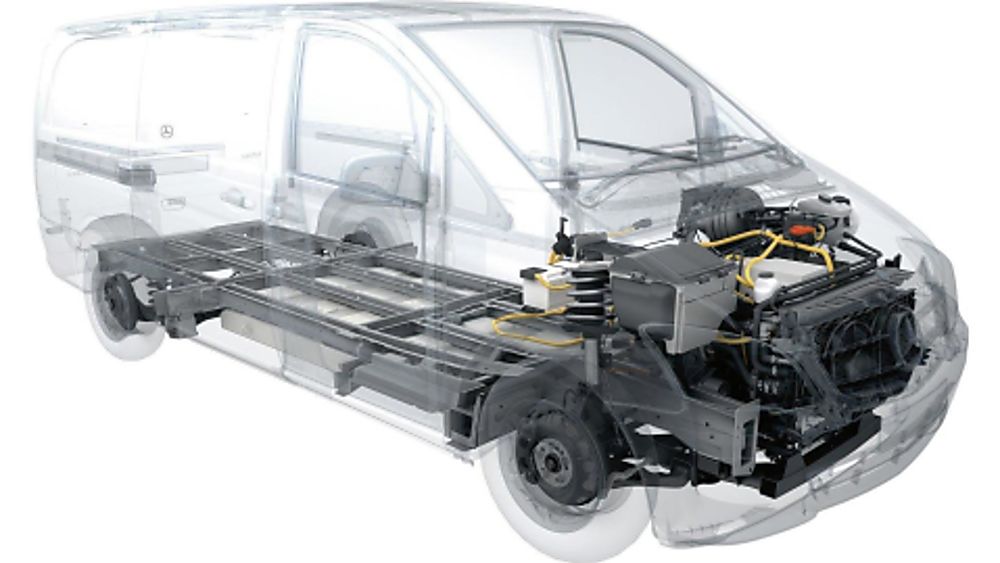 Mercedes Benz E-Vito Electric Powertrain