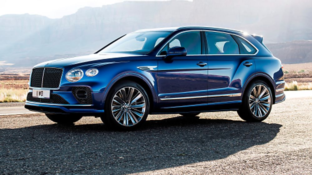 BENTLEY: 2021 Bentayga Speed front angle view
