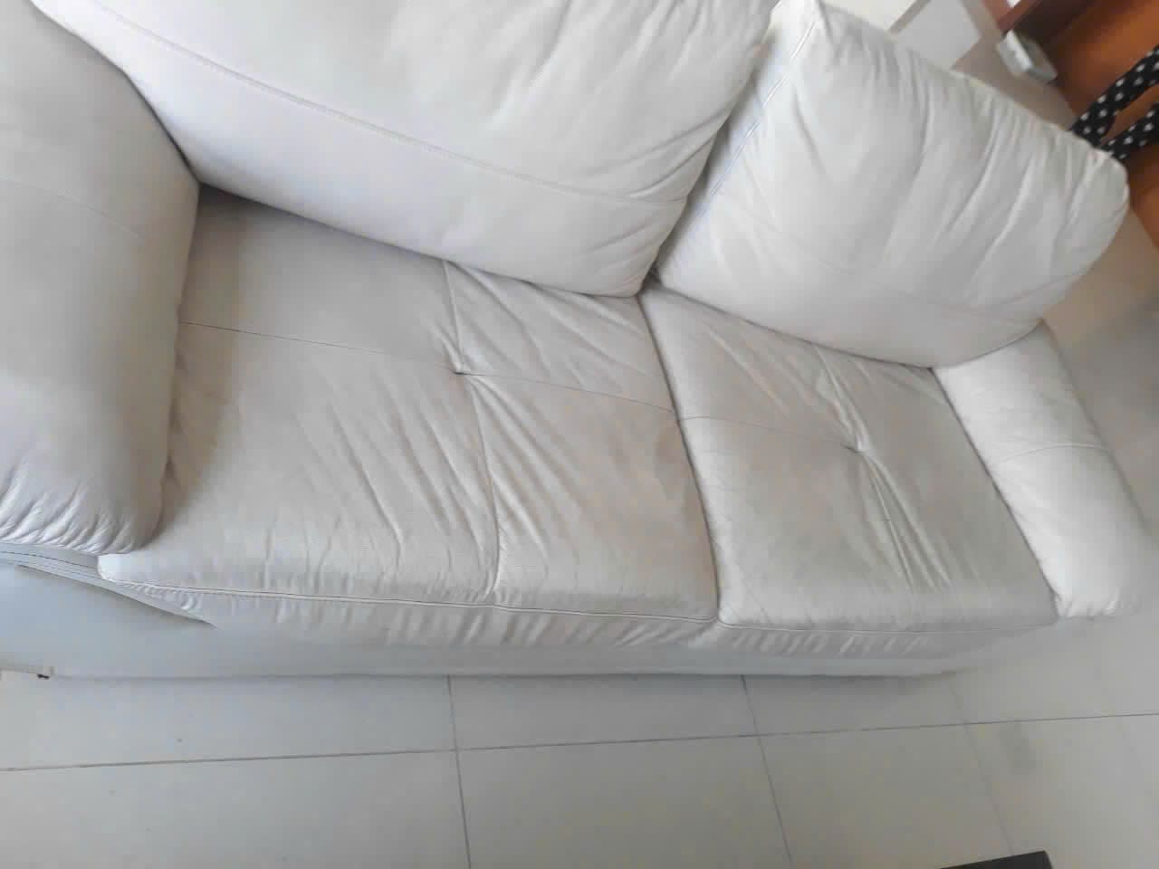 Trước khi Vệ sinh sofa da q1