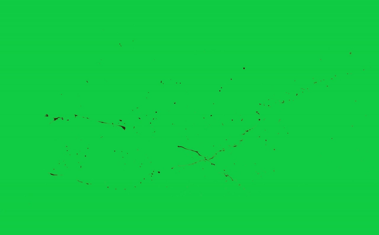 Alien Green Blood Splatter Spray Burst Green Screen preview