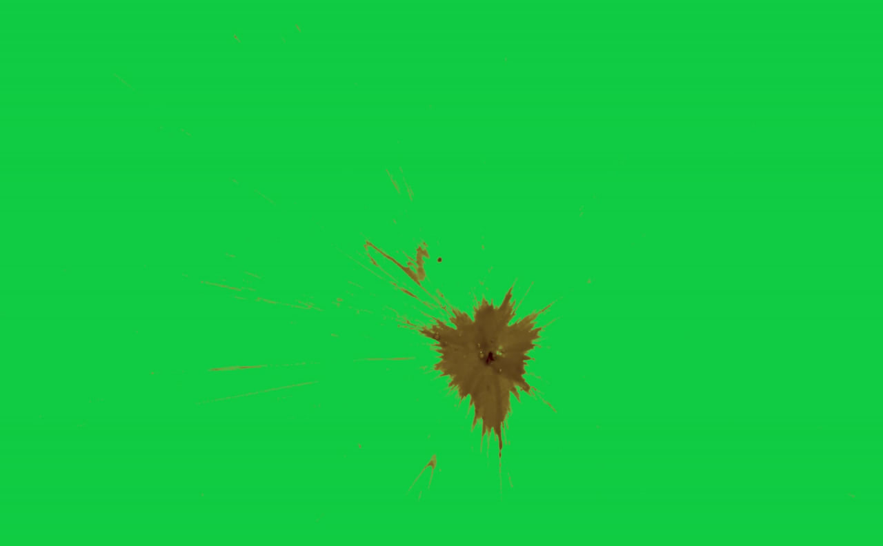 Blood Stain Spill Patch Overlay Green Screen preview