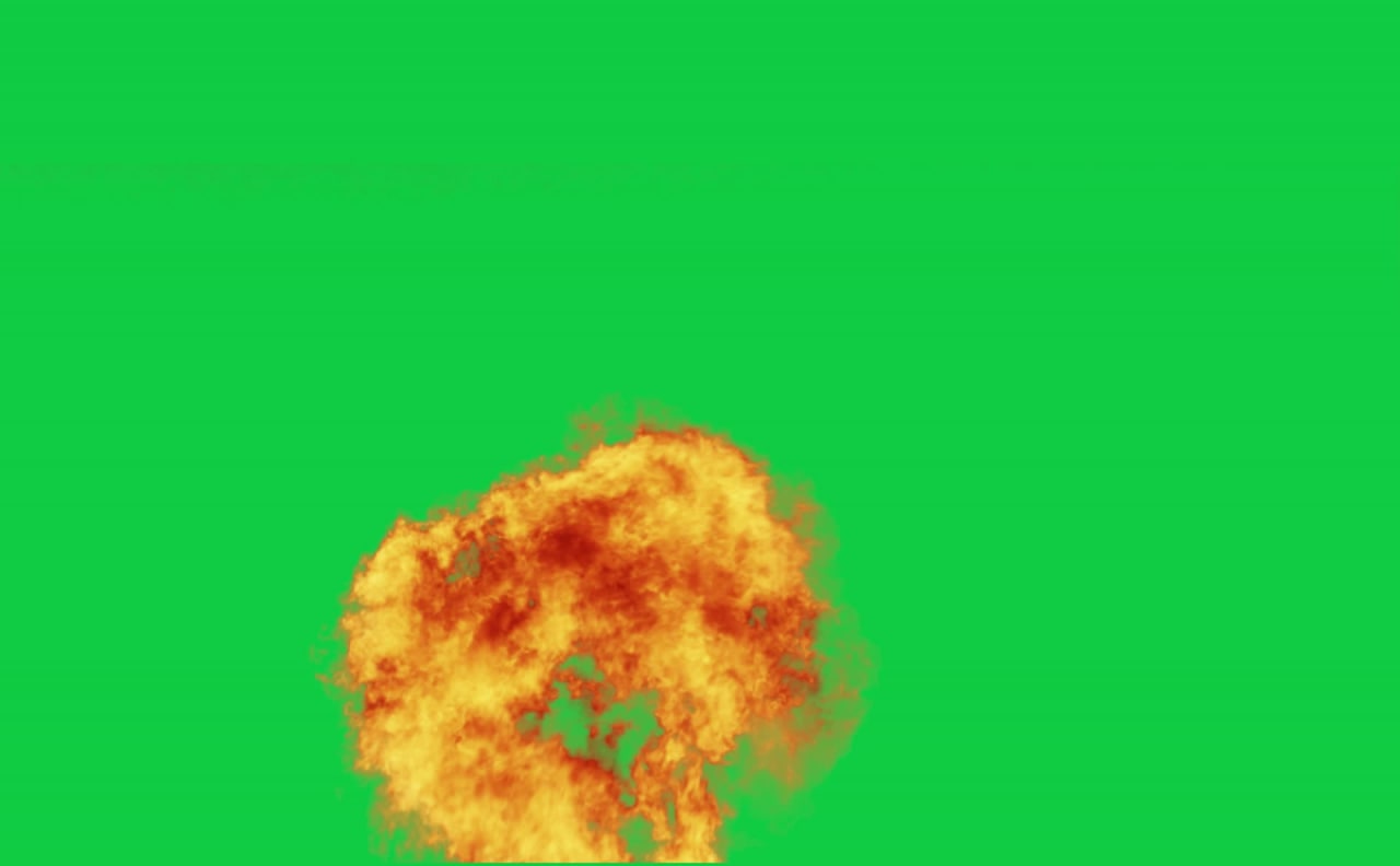 Cloud Shape Smoke Explosion Green Screen preview