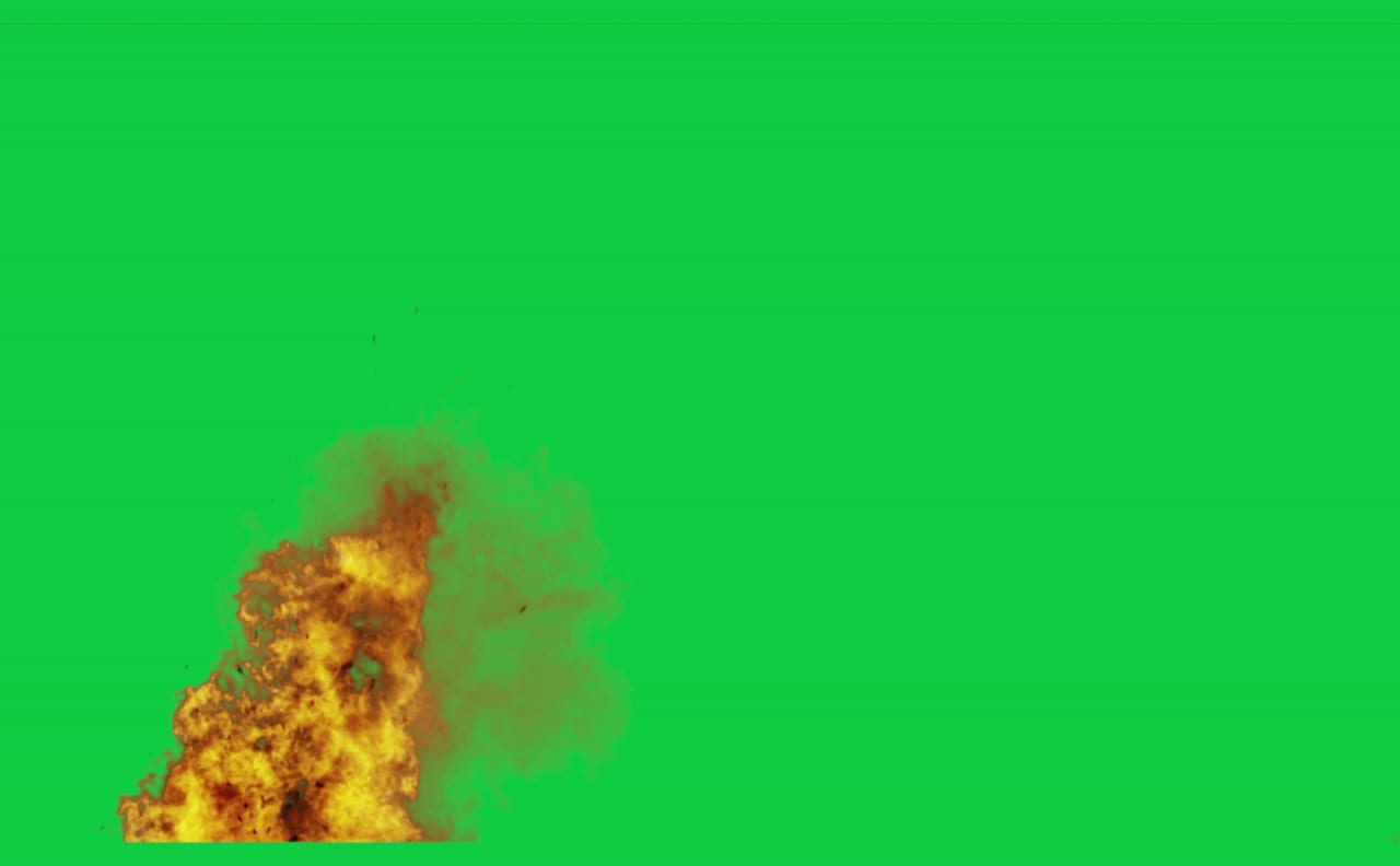 Black Particle Shockwave Explosion Green Screen preview