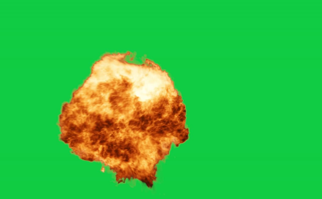 Cinematic Dark Bright Explosion Green Screen preview