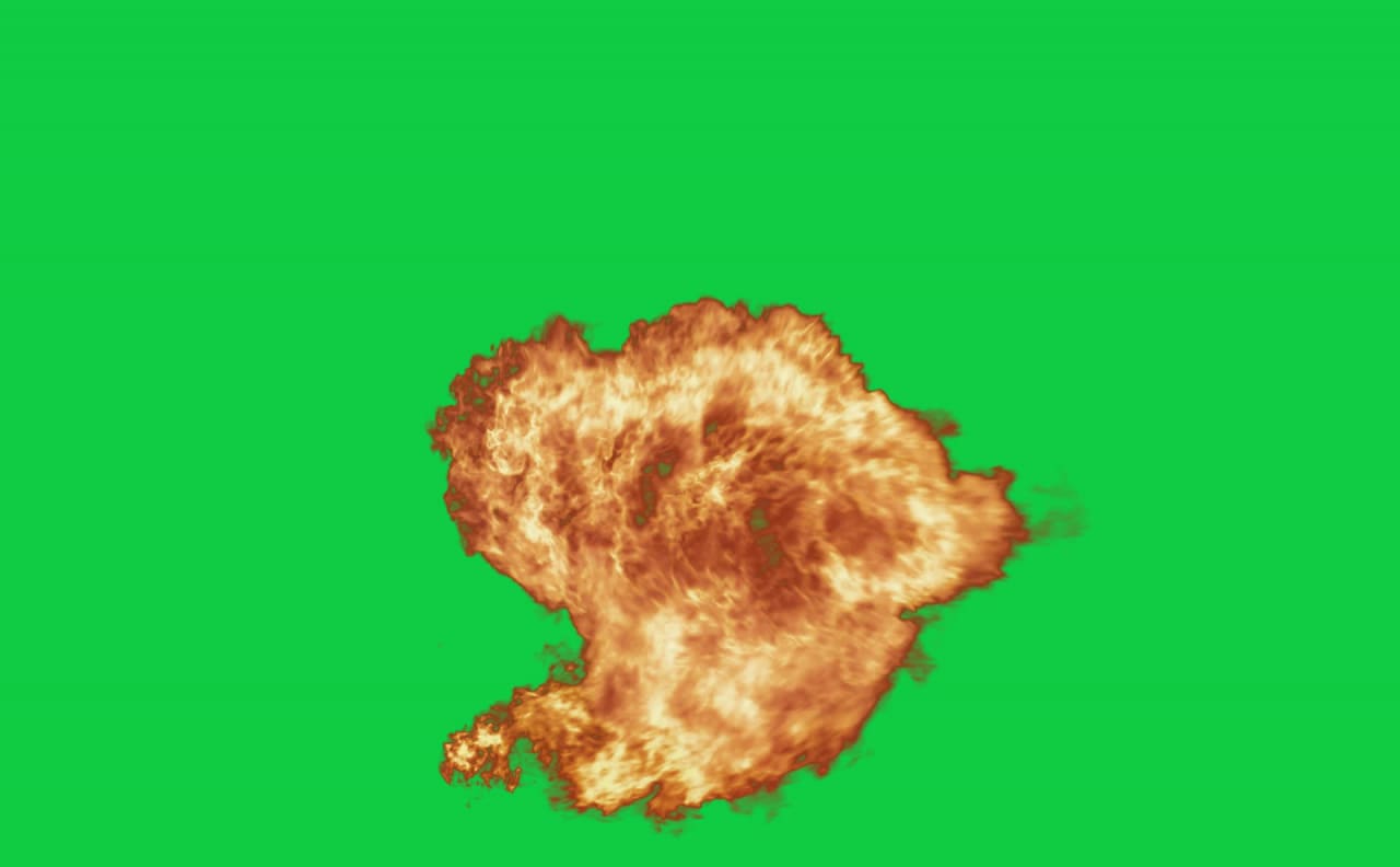 Cinematic Action Explosions VFX Green Screen preview