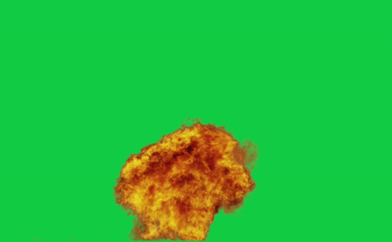 Epic Fireball Detonation Explosion Green Screen preview