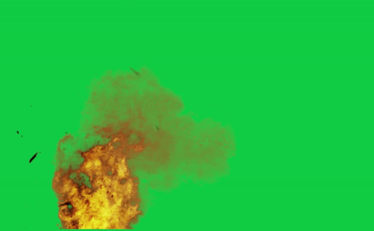 Particle Shockwave Fire Explosion Green Screen preview