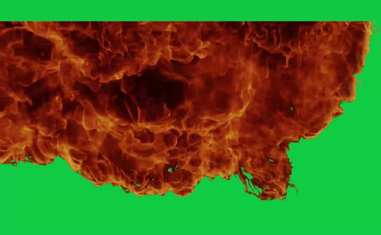 High Impact Fire Explosion Green Screen preview