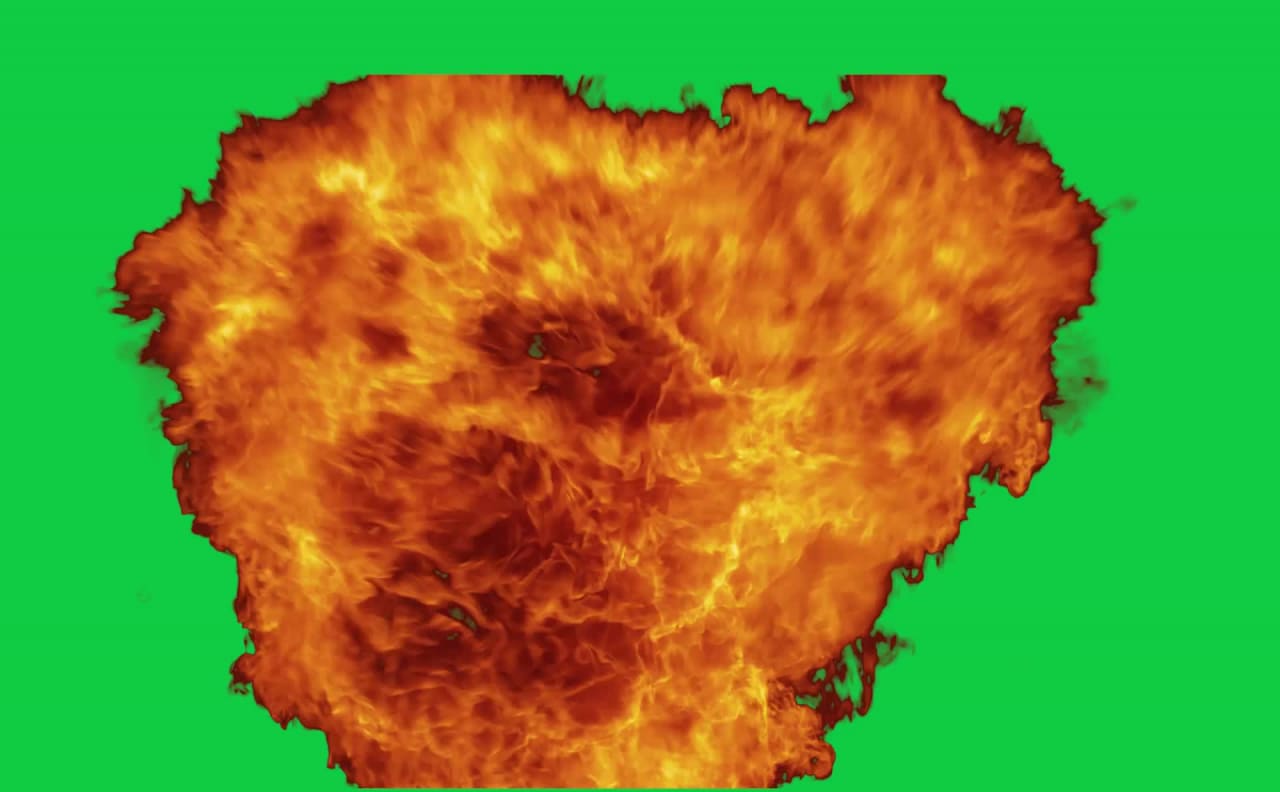 Compact Detonation Blast Explosion Green Screen preview