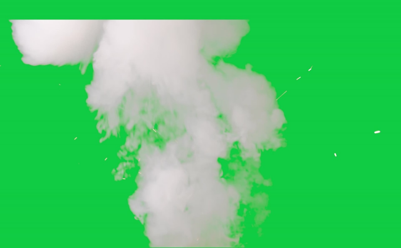 Toxic Green Smoke VFX Green Screen preview