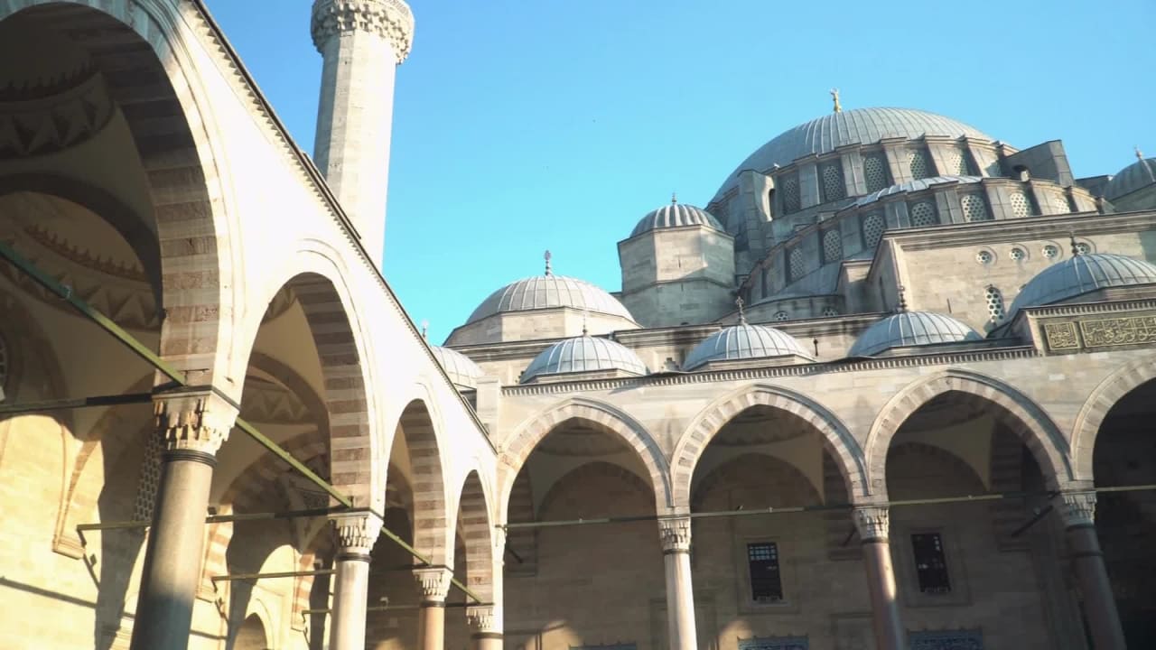 Stock Footage Close View of Blue Mosque preview