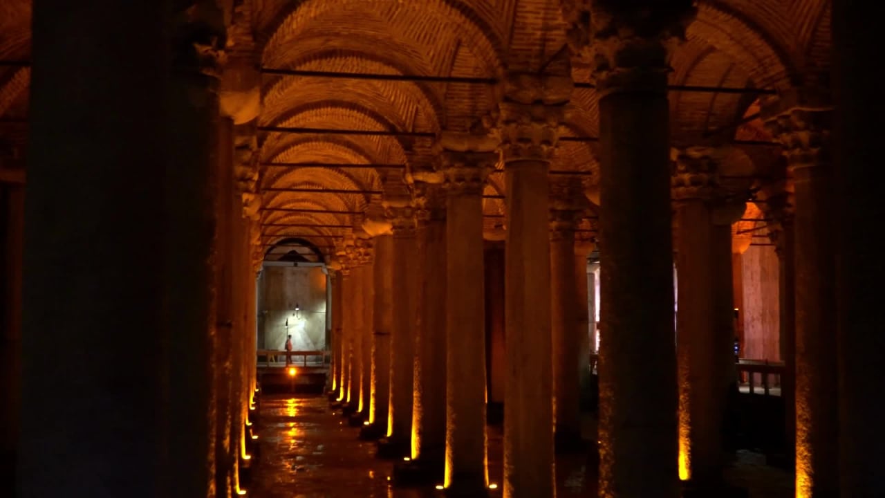Stock Footage of Basilika Cistern preview