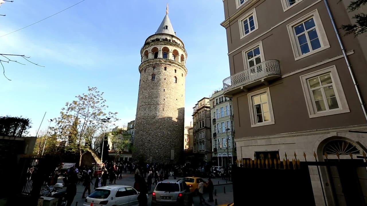 Stock Video of Galata Tower in Evening preview
