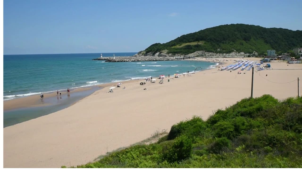 Stock Video of Beach and Mountain preview