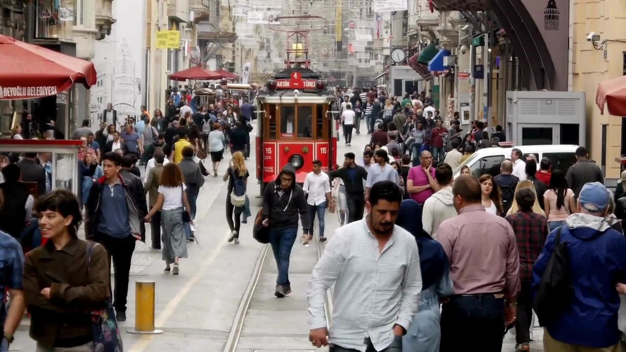 High Quality Video of Train and People preview