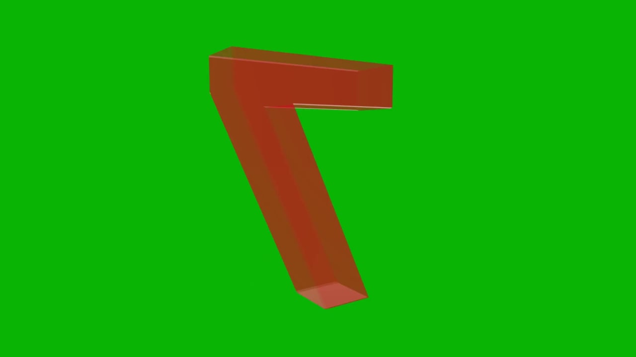 Animated7 Number Green Screen preview