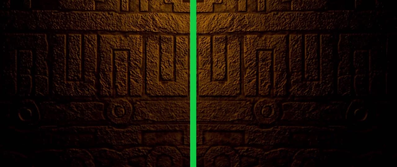 Opening Wrought Iron Security Gate Green Screen preview