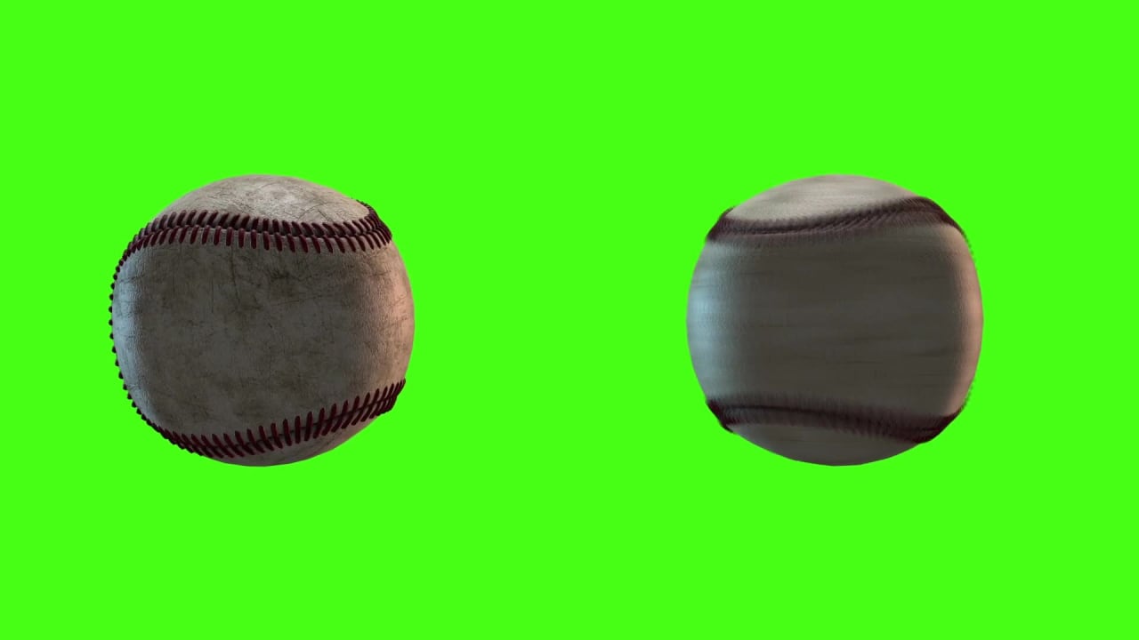 Baseball on Green Screen preview
