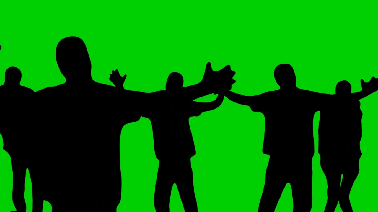 Black Shadow Show on Green Screen preview