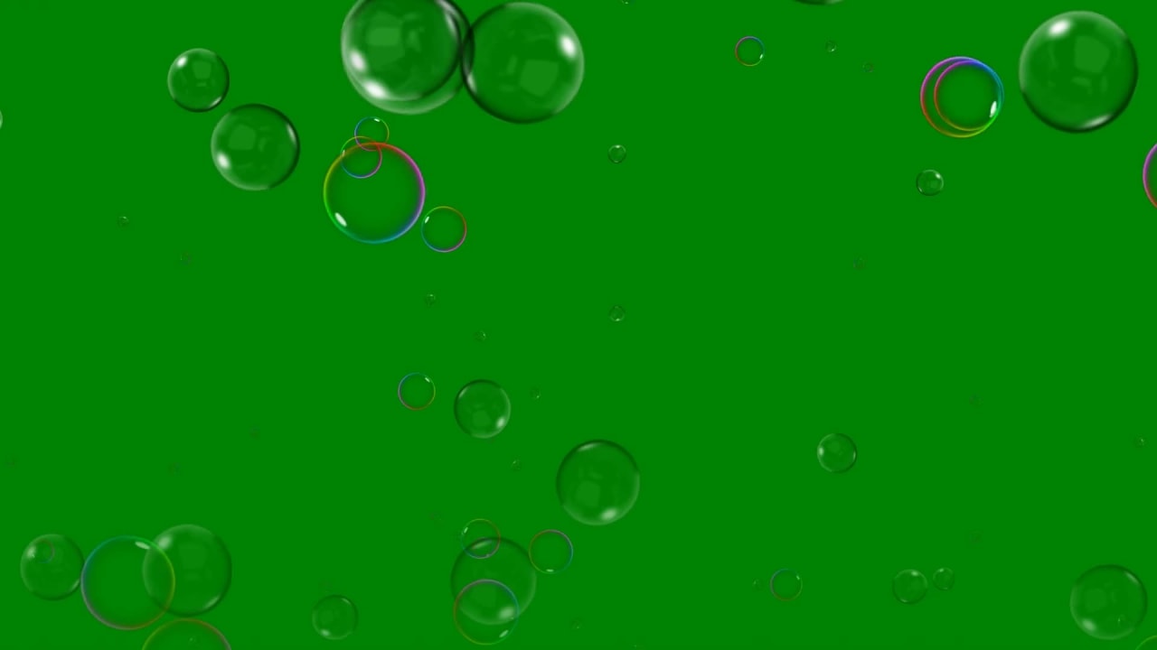 Blow Bubbles on Green Screen preview