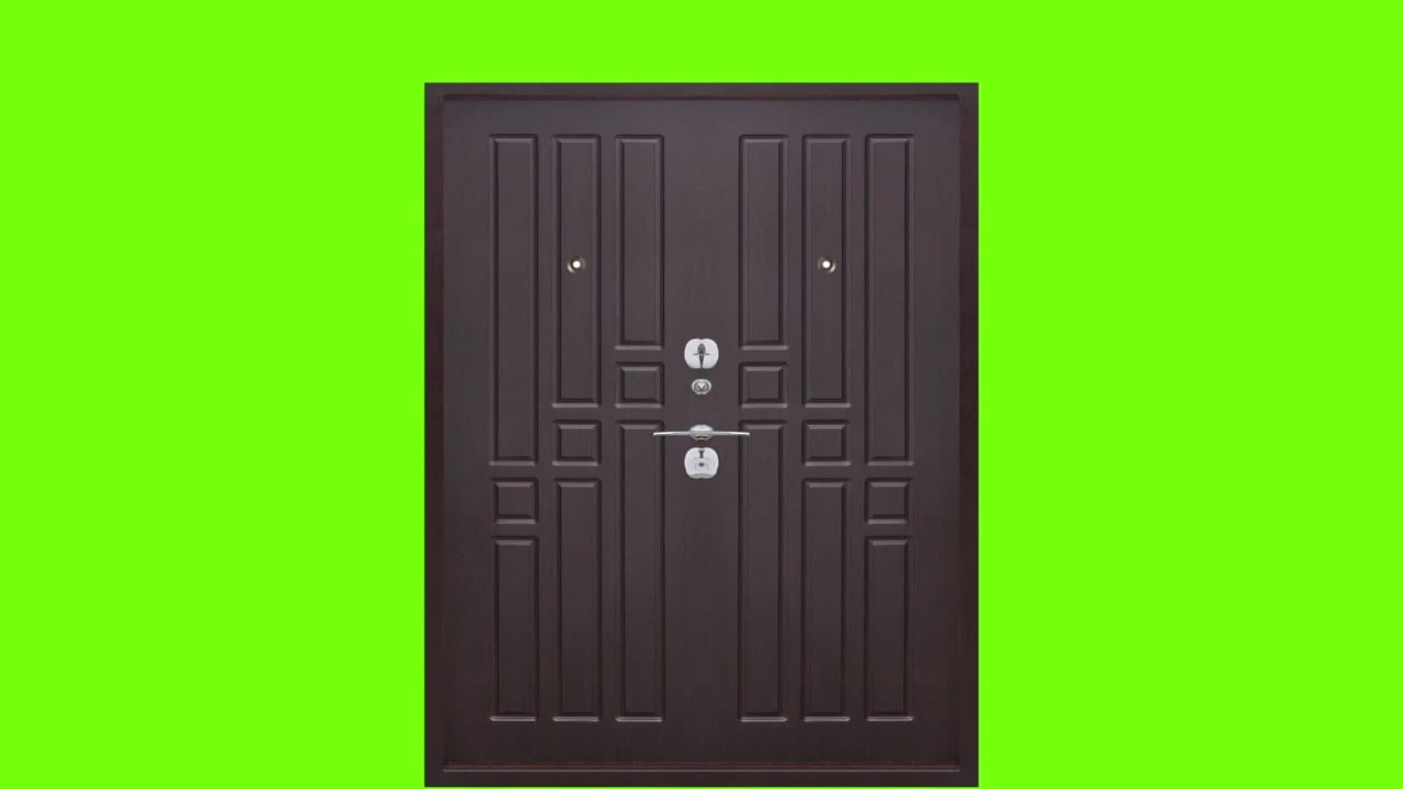 Brown Door Open Green Screen preview