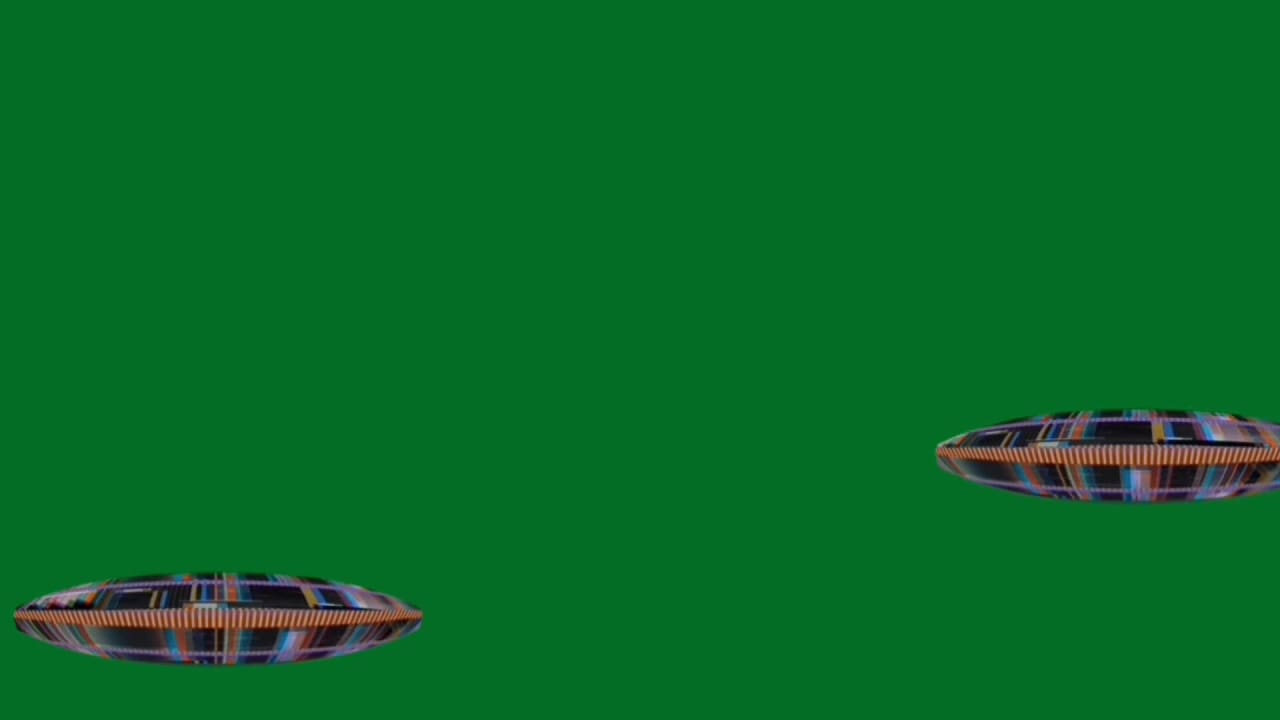 Animated Spaceship on Green Screen preview