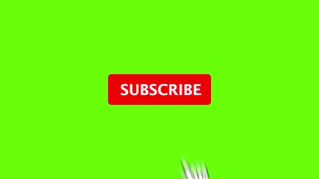 Clicking Subscribe Button Green Screen preview
