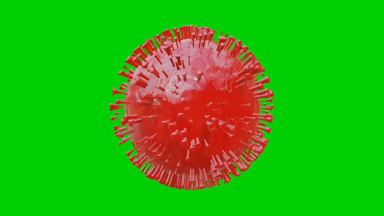 Corona Virus on Green Screen preview