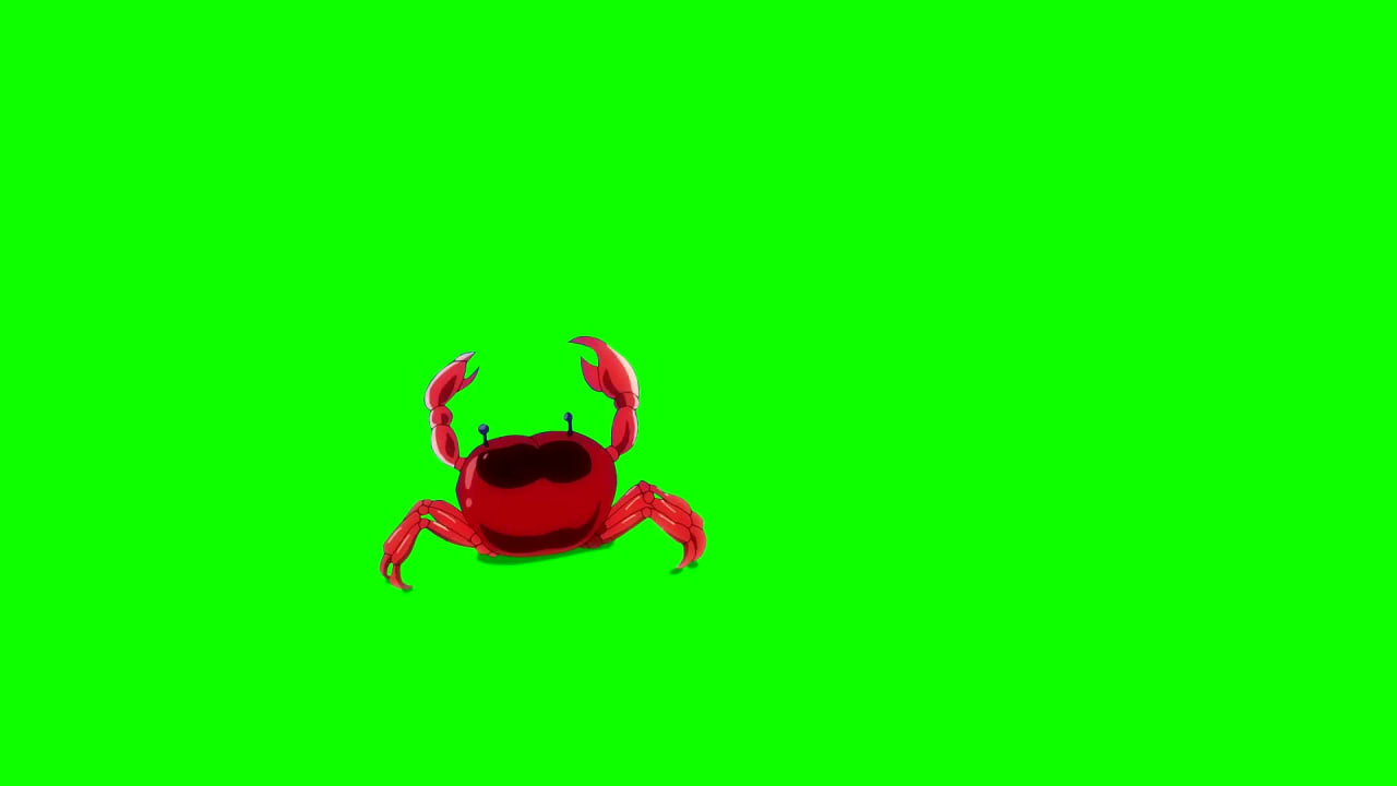 Crab Free Green Screen preview
