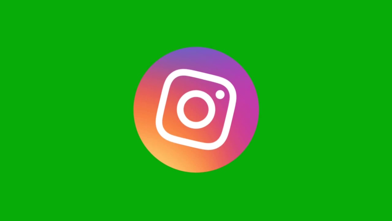 Instagram Icon Rotating Video Green Screen preview