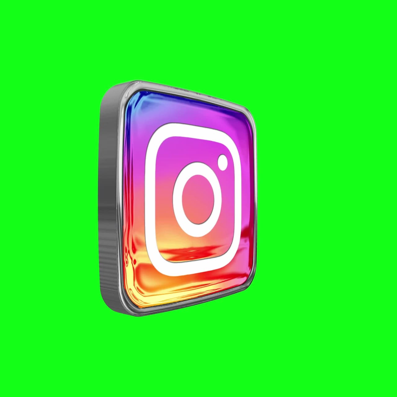Instagram Logo on Green Screen preview