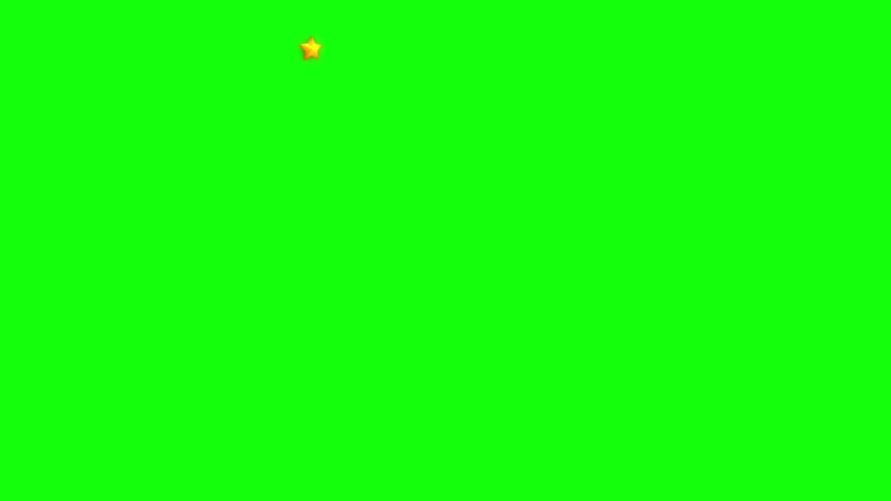Dropping Stars on Green Screen preview