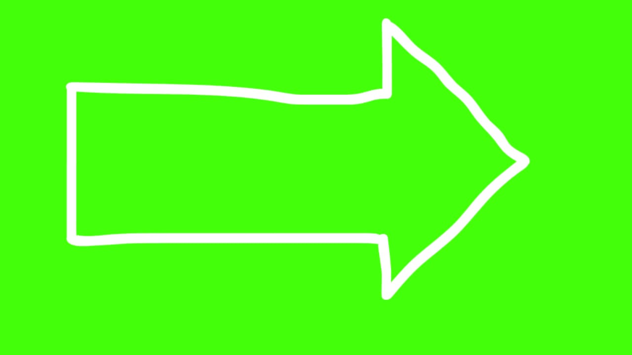 Left Side Arrow Free Green Screen preview