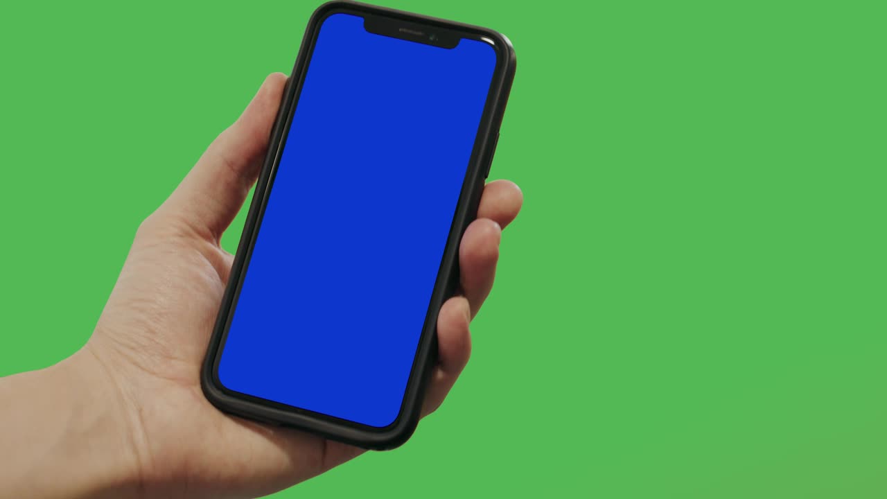 Smart Phone with a Green Screen Background preview