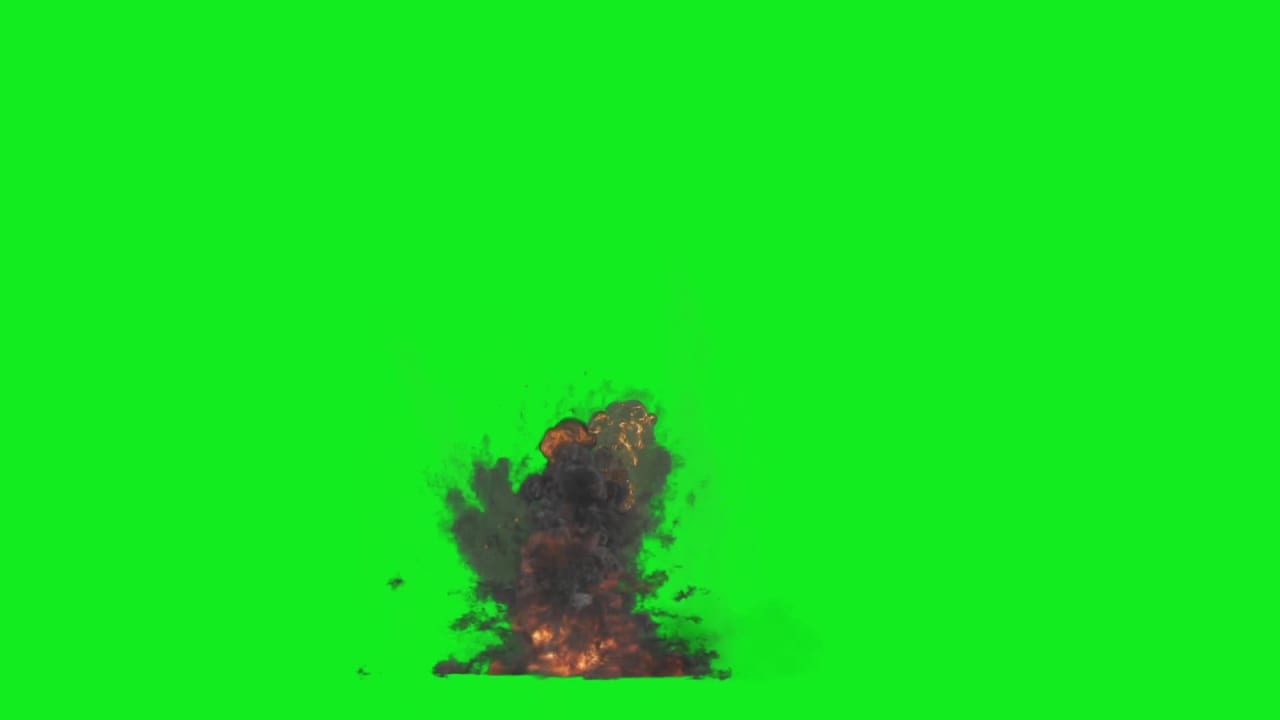 Small Bomb on Green Screen preview
