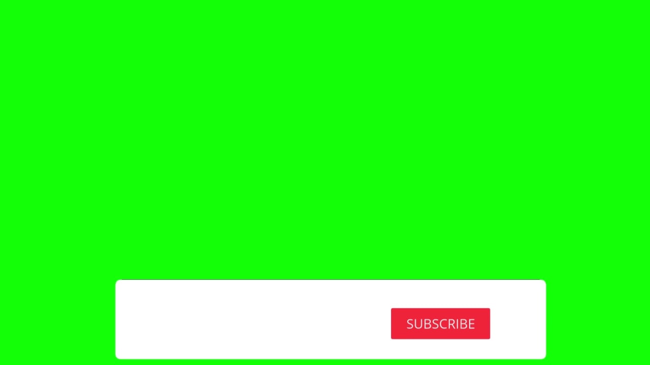 Subscribe Footer Button Free Green Screen preview