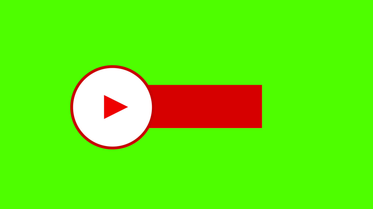 Youtube Button Free Green Screen preview
