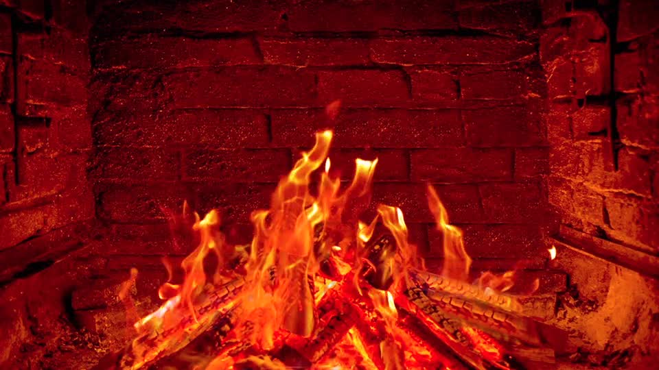 Beautiful stock video of fireplace preview