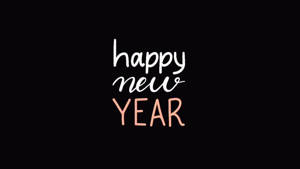 Blinking video of happy new year preview