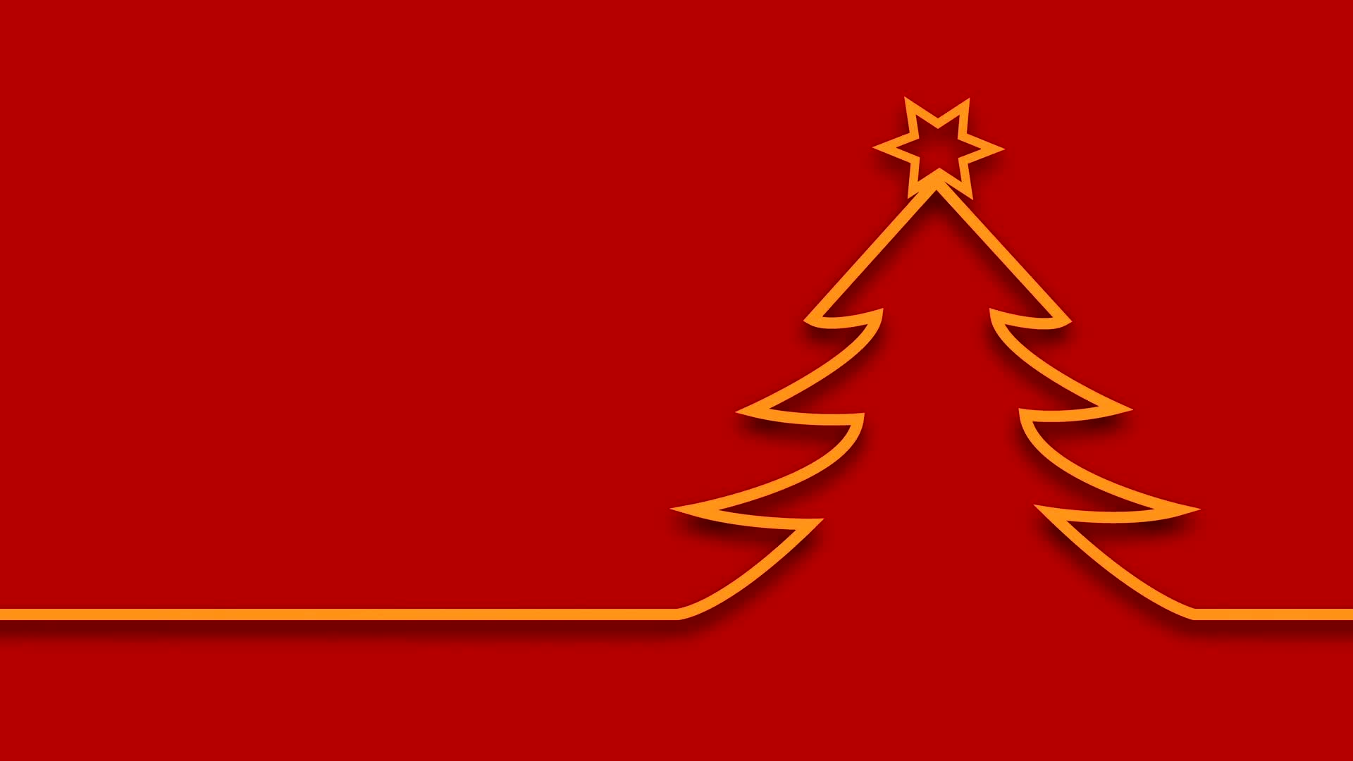 Christmas tree with glowing stars preview