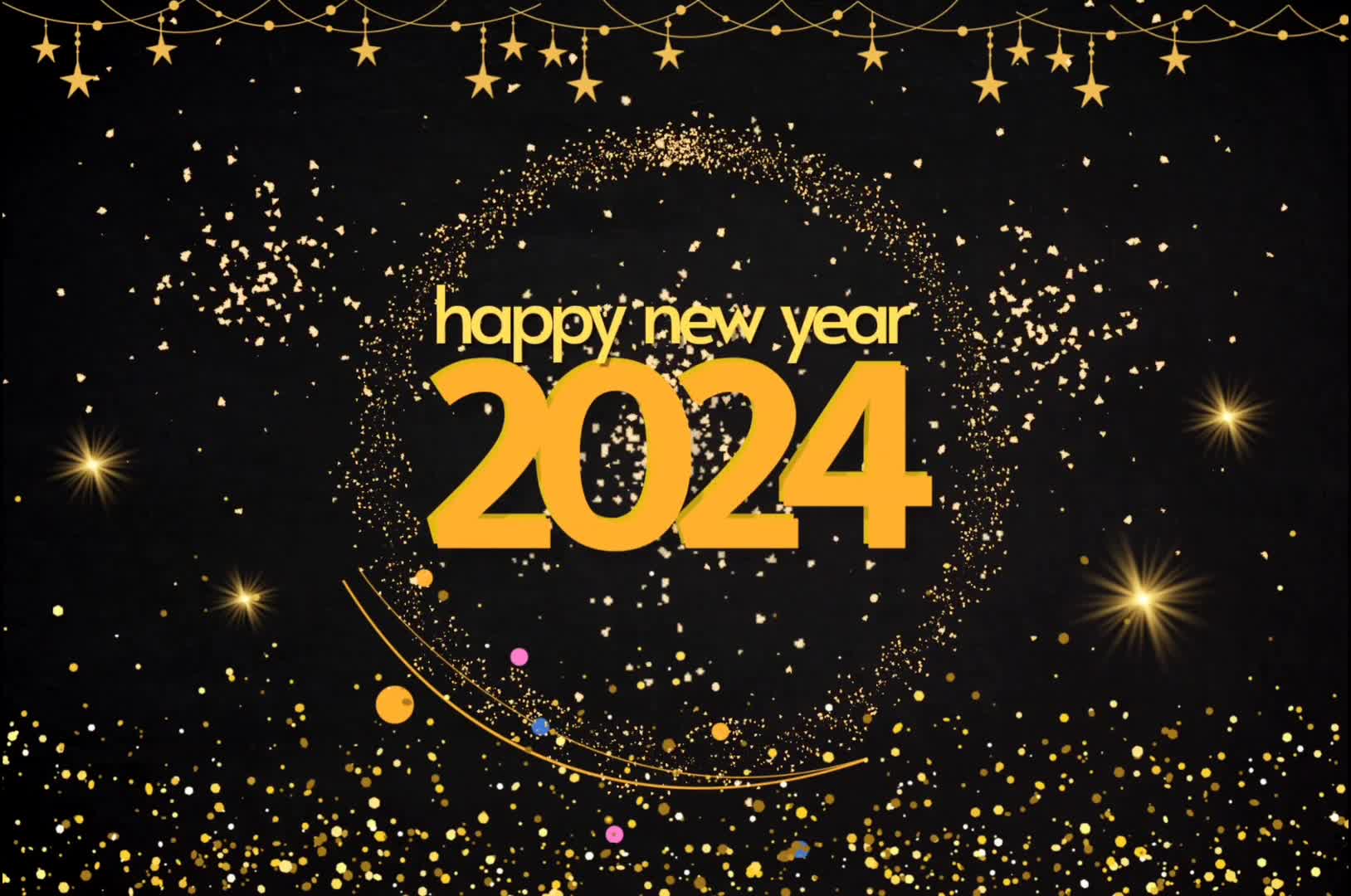 Happy new year 2024 stock footages preview