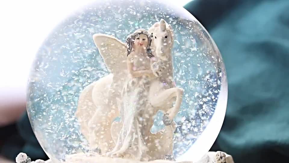 Stock footage of snow ball and confetti preview