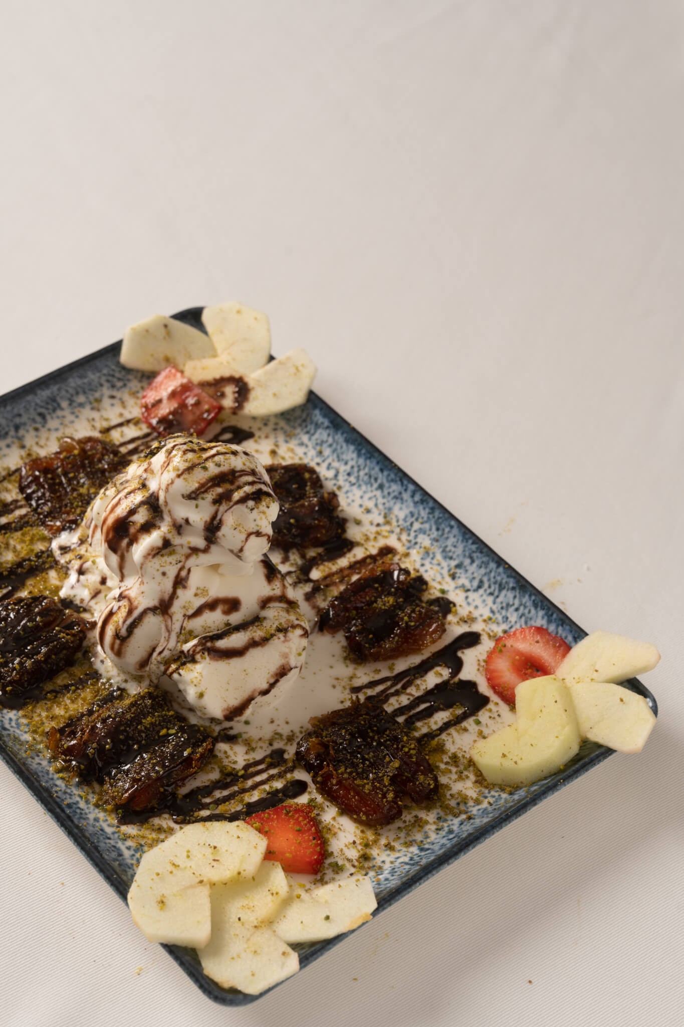 Date Dessert With Ice Cream