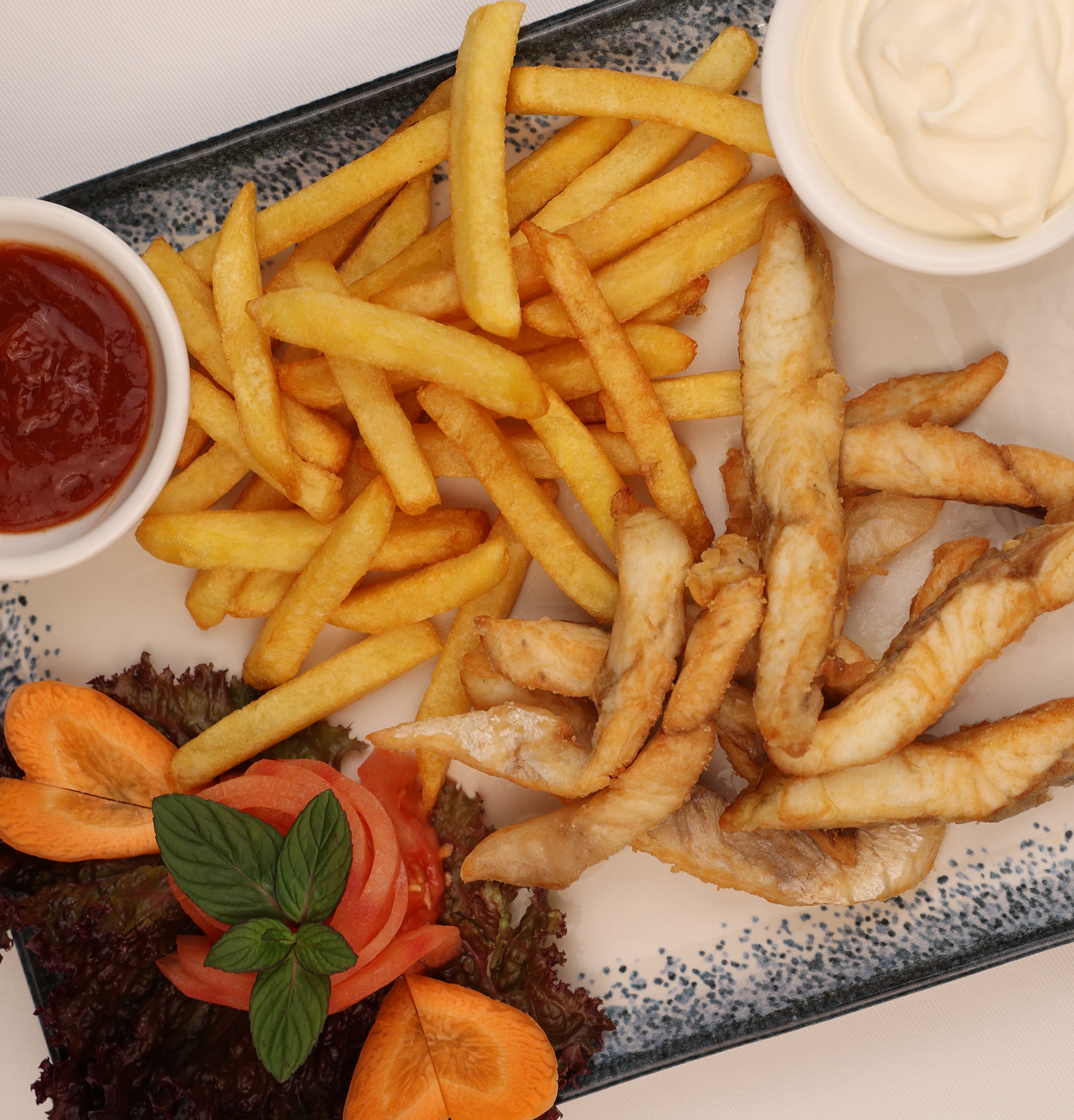 Fish Fillet, French Fries,