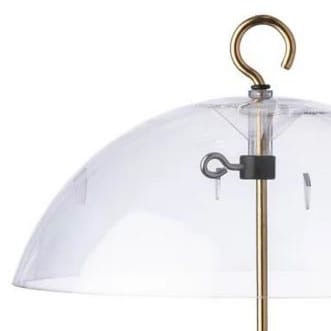 Close up of adjustable bird feeder mechanism